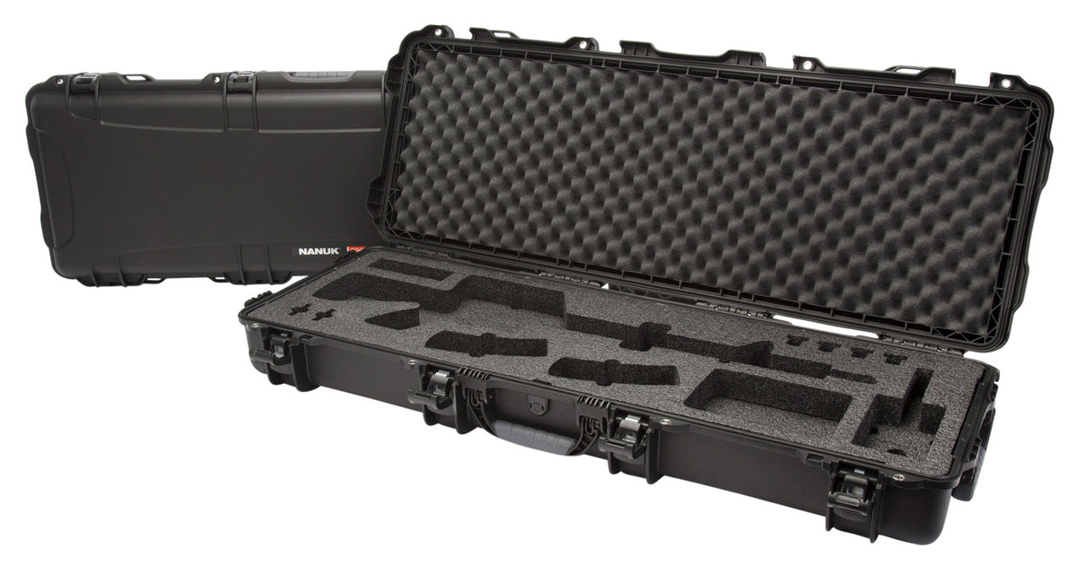 Nanuk 990AR01 990 Black Polymer w/ Foam Padding Lockable Latches & Wheels