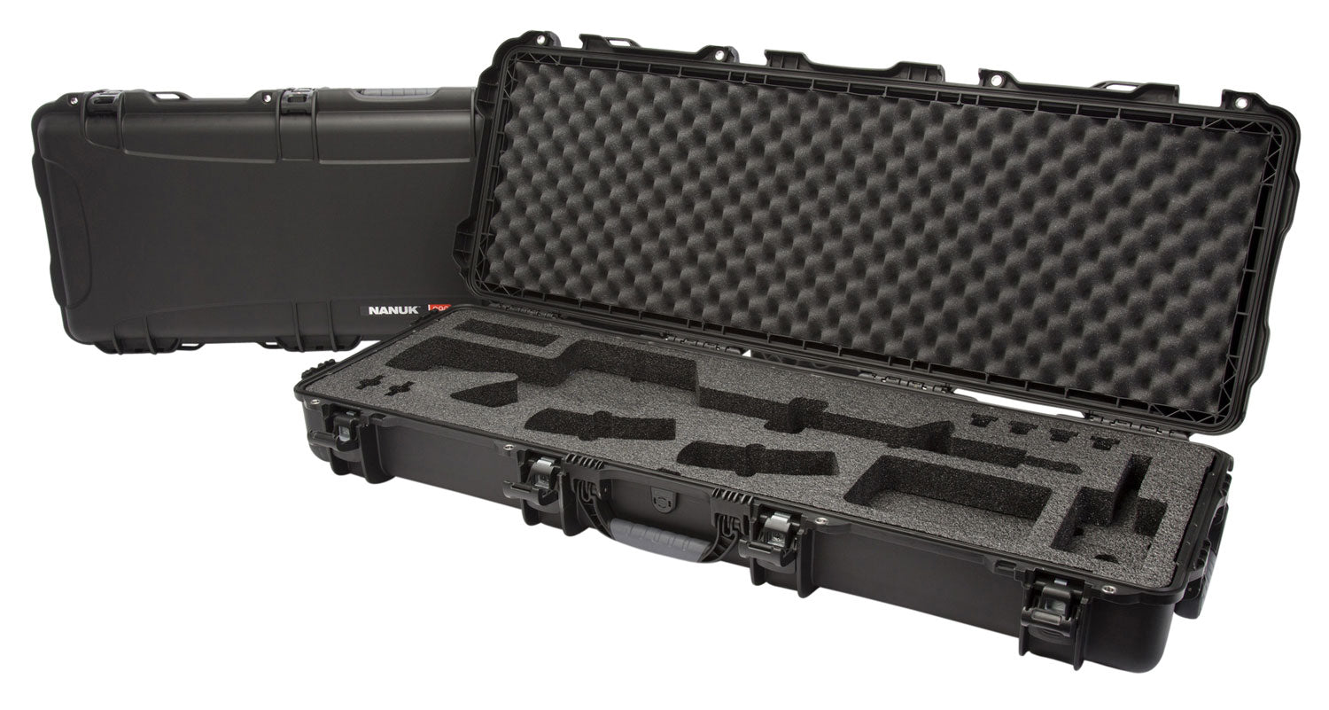 Nanuk 990AR01 990 Black Polymer w/ Foam Padding Lockable Latches & Wheels