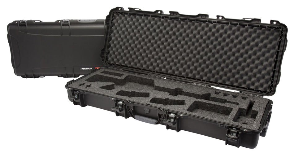 Nanuk 990AR01 990 Black Polymer w/ Foam Padding Lockable Latches & Wheels
