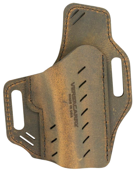 Versacarry G2BRN Guardian OWB Size 2 Distressed Brown Leather Belt Slide Fits Browning 1911 Right Hand