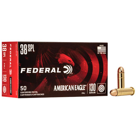 Federal .38 Special American Eagle 130gr FMJ Ammo