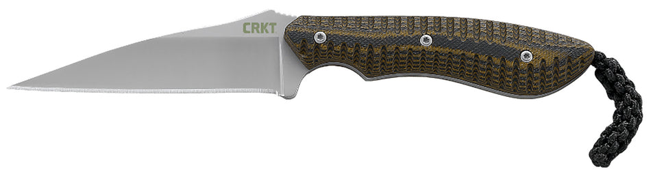 CRKT 2388 S.P.E.W. 3" Fixed Wharncliffe Plain Bead Blasted Black/Brown Blade/G10 Black/Brown G10 Handle Includes Sheath
