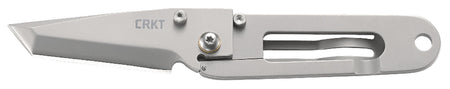 CRKT 5500 K.I.S.S. 2.25" Folding Tanto Plain Bead Blasted 3Cr13MoV SS Blade/Bead Blasted Stainless Steel Handle Includes Pocket Clip