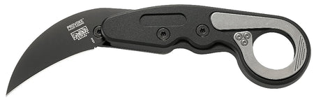 CRKT 4040 Provoke 2.41" Folding Hawkbill Plain Black TiN D2 Steel Blade/ Black Aluminum Handle Includes Pocket Clip