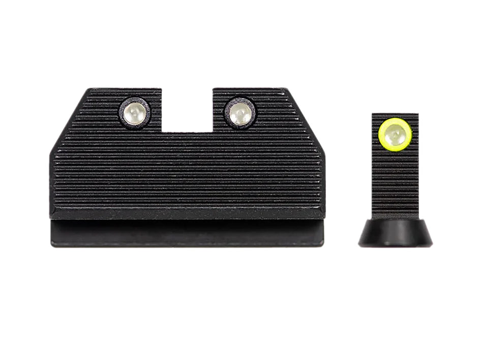 Night Fision CZU077286355YGZG Optics Ready Stealth Series For CZ-USA Green Tritium Yellow Outline Front Sight-Green Tritium Black Outline Rear Sight