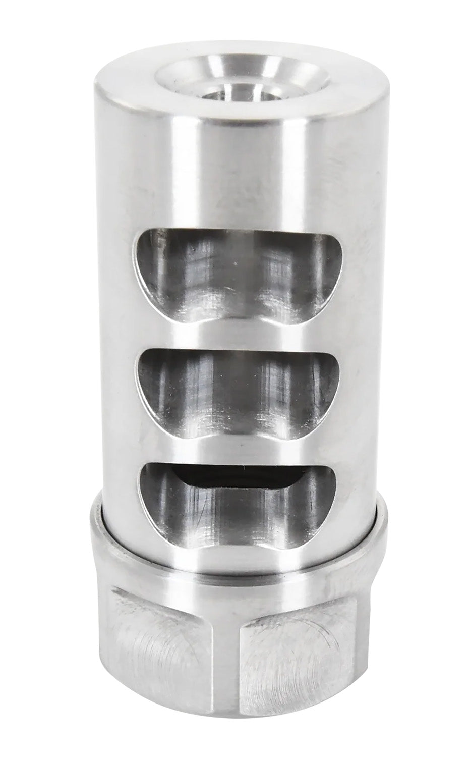 American Precision Arms G2L5830S Gen 2 Little Bastard Self Timing Brake Stainless Steel with 5/8"-24 tpi Threads, 2.22" OAL & 1" Diameter for 30 Cal Rifle