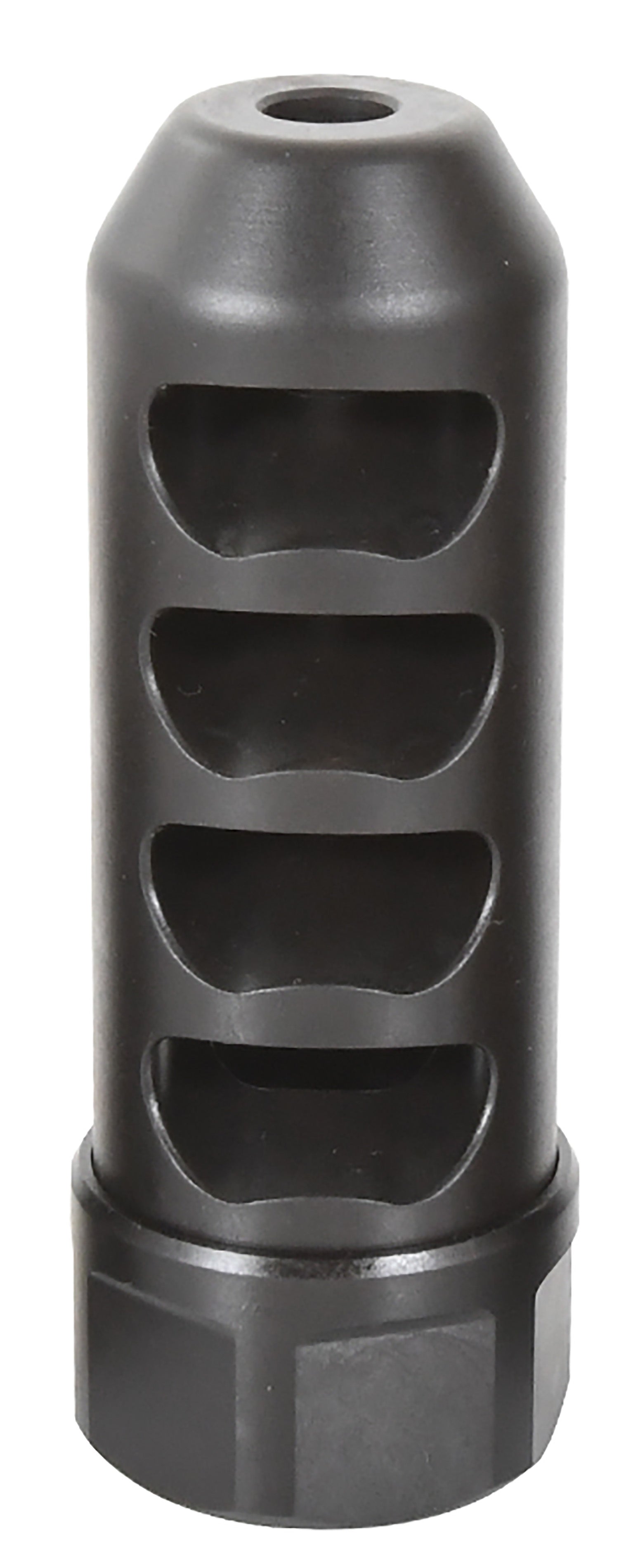 American Precision Arms G2F5838N Gen 2 Fat Bastard Self Timing Brake Black Nitride Stainless Steel with 5/8"-24 tpi Threads, 3.30" OAL & 1.115" Diameter for 338 Cal Rifle
