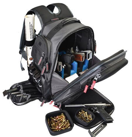 GPS Bags 1812BPG Executive Gray Holds 5 Handguns