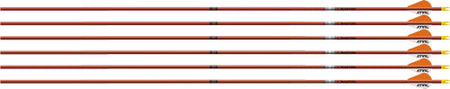 EASTON ARROW FMJ 5MM 340 W/ 2" BULLY VANES 6-PACK AUTUMN ORG