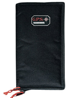 GPS Bags GPS865PS Pistol Sleeve Medium Black Nylon with Locking Zippers & Thin Design Holds 1 Handgun
