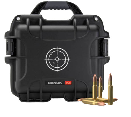 Nanuk 905AMMO1 905 Ammo Case 223Rem Black/White Resin 525rds