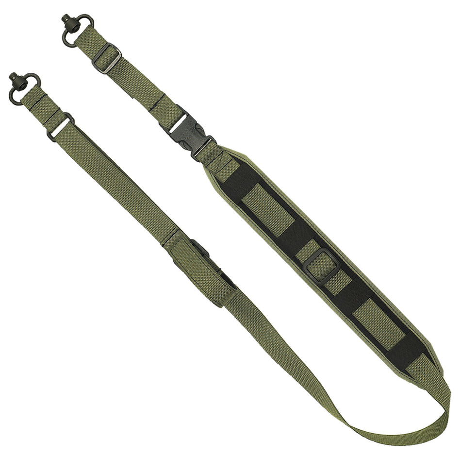 GrovTec US Inc GTSL130 QS 2-Point Sentinel OD Green Adjustable Rifle/Shotgun