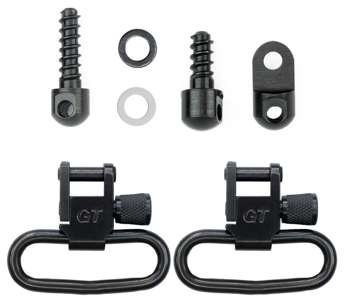 GrovTec US Inc GTSW313 Swivel Set Rifle 1.25" Black Phosphate Ruger 10/22