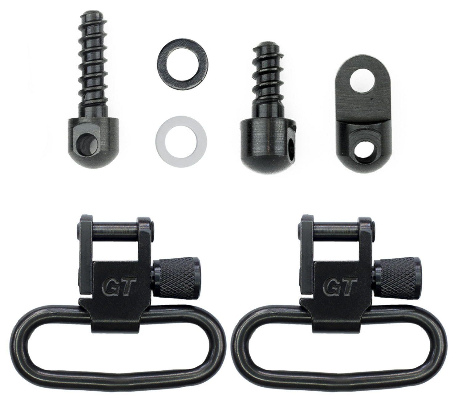 GrovTec US Inc GTSW313 Swivel Set Rifle 1.25" Black Phosphate Ruger 10/22