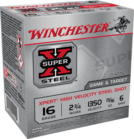 Winchester Xpert Game & Target HIgh Velocity 16 Gauge 2.75 in 15/16 oz #6