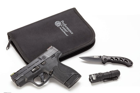 Smith & Wesson 13255 Performance Center M&P Shield Plus EDC 9mm Luger 3.10" Ported 10+1,13+1 Black Matte Black Armornite Stainless Steel Ported Slide Black Polymer Grip (Manual) FO Sights