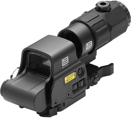 Eotech HHSV HHS V EXPS & G45 Magnifier Matte Black 1x/5x 1.20" x 0.85" 4 x 1 MOA Red Dots/68 MOA Ring