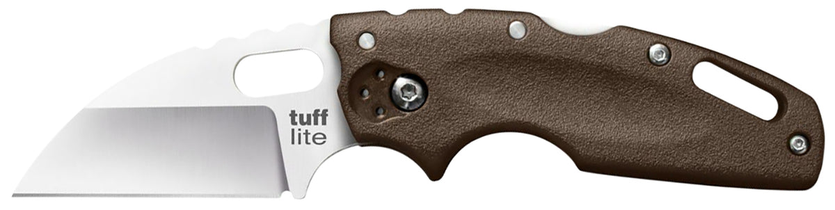 Cold Steel CS20LTF Tuff Lite 2.50" Folding Sheepsfoot Plain AUS-8A SS Blade/Flat Dark Earth Griv-Ex Handle Includes Pocket Clip