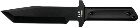 Cold Steel CS80PGTK G.I. 7" Fixed Tanto Plain Black Rust Resistant Finish 1055 Carbon Steel Blade/Black Polypropylene Scales Handle Includes Sheath