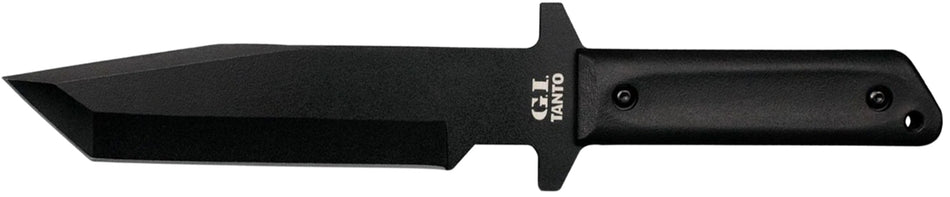 Cold Steel CS80PGTK G.I. 7" Fixed Tanto Plain Black Rust Resistant Finish 1055 Carbon Steel Blade/Black Polypropylene Scales Handle Includes Sheath