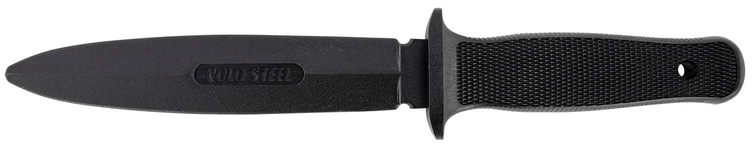 Cold Steel CS92R10D Peace Keeper I Rubber Trainer 7" Fixed Plain Blade Black Santoprene