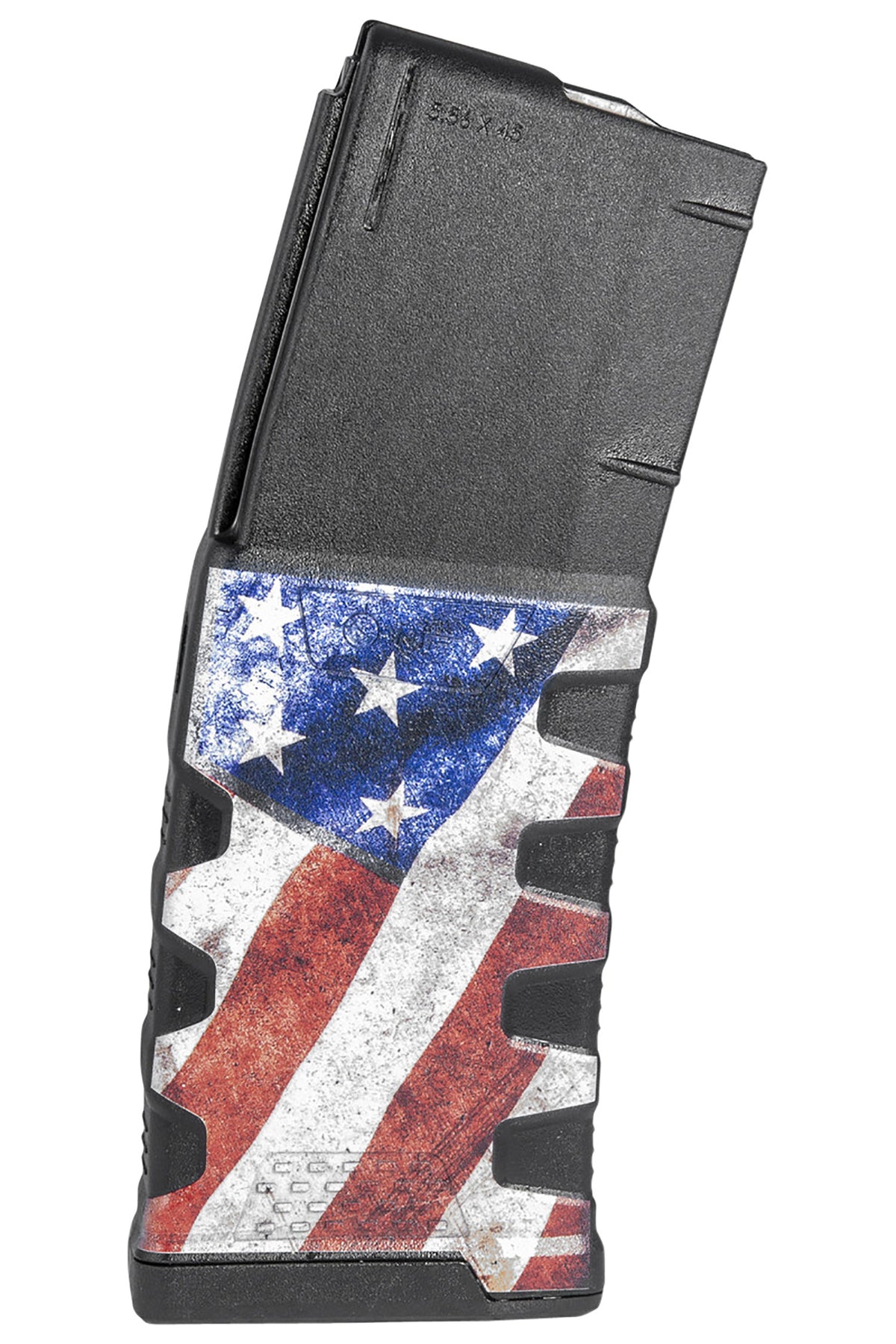 Mission First Tactical EXDPM556AFM1 Extreme Duty 30rd 223 Rem/5.56x45mm Fits AR-15/M4 Black w/American Flag M1 Polymer