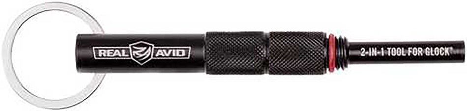 Real Avid AVGLOCK21 2-In-1 Tool Black Steel Handgun Fits Glock Knurled Handle