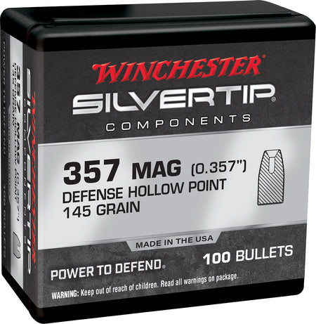 Winchester Ammo WB357S145X Centerfire Handgun Reloading 357Mag 145gr Silvertip Hollow Point 100 Per Box/10 Case