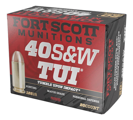Fort Scott Munitions 400125SCV Tumble Upon Impact (TUI) Solid Copper Spun 125 Grain .40 S&W 1321 fps