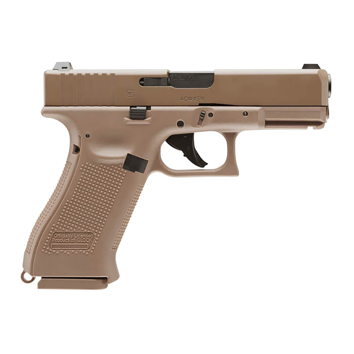 Umarex 2255212 G19X BB Gun Pistol CO2 177 BB, 18+1, Coyote Polymer Grips