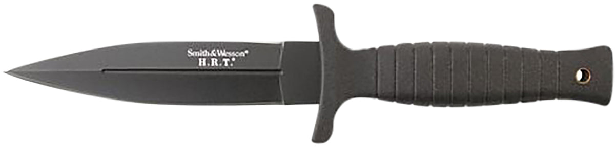 Smith & Wesson Knives SWHRT9BCP H.R.T. 4.75" Fixed Spear Point Plain 7Cr17MoV High Carbon SS Blade Thermoplastic Rubber Handle 9" OAL
