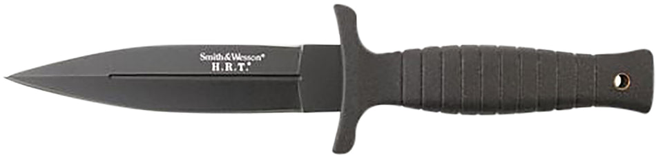 Smith & Wesson Knives SWHRT9BCP H.R.T. 4.75" Fixed Spear Point Plain 7Cr17MoV High Carbon SS Blade Thermoplastic Rubber Handle 9" OAL