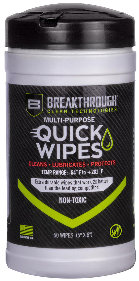 Breakthrough Clean BTCLPQW50 Quick Wipes 5" x 6" 50 Count