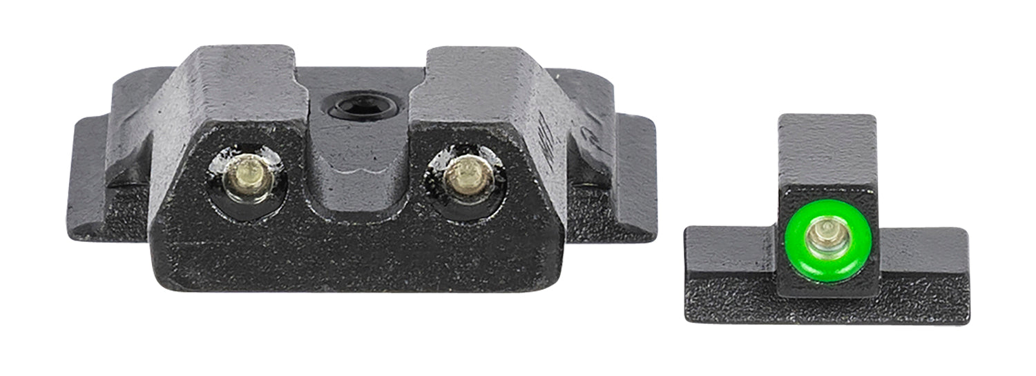 Meprolight USA 417703111 Hyper-Bright Green Tritium Green Outline Front Sight-Green Tritium Black Outline Rear Smith & Wesson M&P Shield