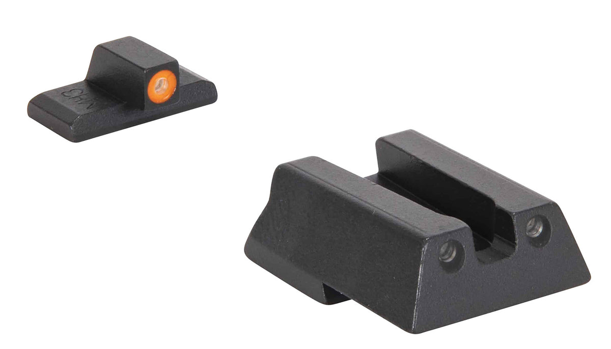 Meprolight USA 415453131 Hyper-Bright Green Tritium Orange Outline Front Sight-Green Tritium Black Outline Rear Sight HK VP9/HK45/HK45C