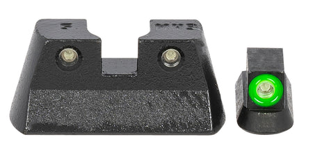 Meprolight USA 477773111 Hyper-Bright Green Tritium Green Outline Front Sight-Green Tritium Black Outline Rear Sight CZ 75/82/83/85