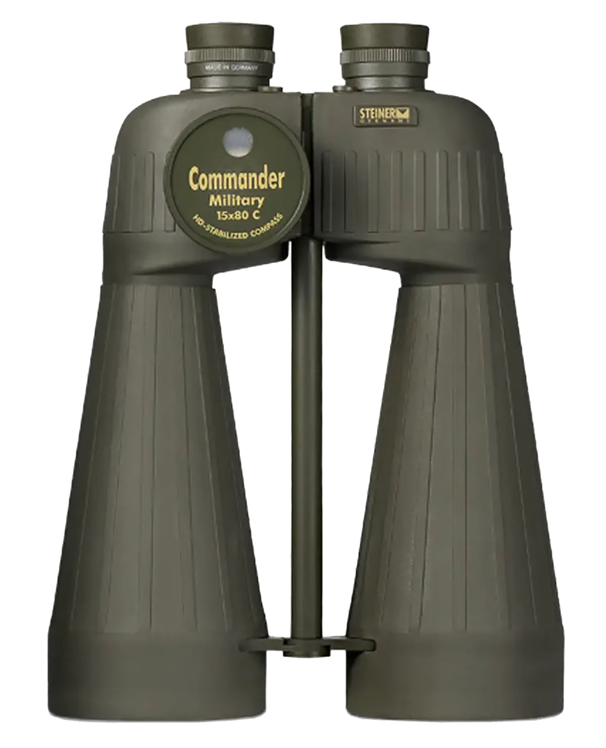 Steiner 2693 M1580 Reticle & Compass 15x80mm Range Finding Reticle Floating Prism Sports-Auto Focus, OD Green Makrolon w/Rubber Armor Features Compass