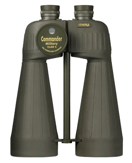 Steiner 2693 M1580 Reticle & Compass 15x80mm Range Finding Reticle Floating Prism Sports-Auto Focus, OD Green Makrolon w/Rubber Armor Features Compass
