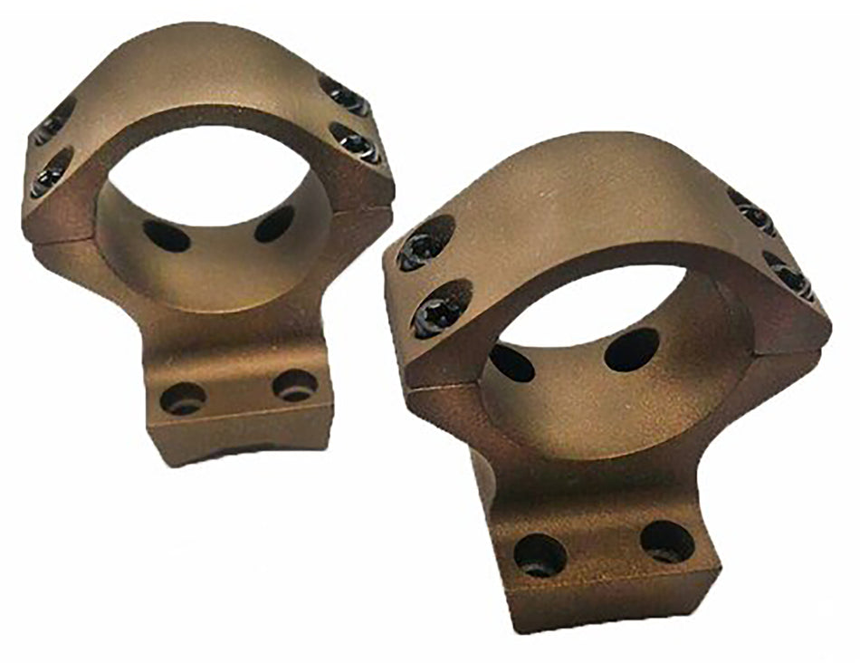 Talley HC740735 Scope Mount/Ring Combo Burnt Bronze Aluminum 30mm Tube X-Bolt Medium Rings Short/Long Action 0 MOA