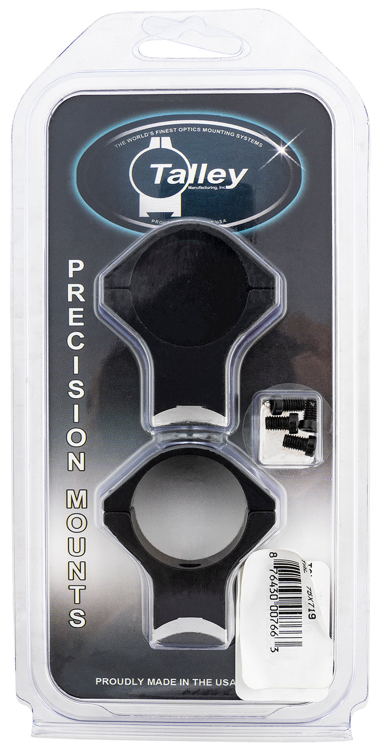 Talley 75X719 Scope Mount/Ring Combo Black Anodized Aluminum 30mm Tube Savage (8-40) Round Receiver w/Accutrigger High Rings 0 MOA