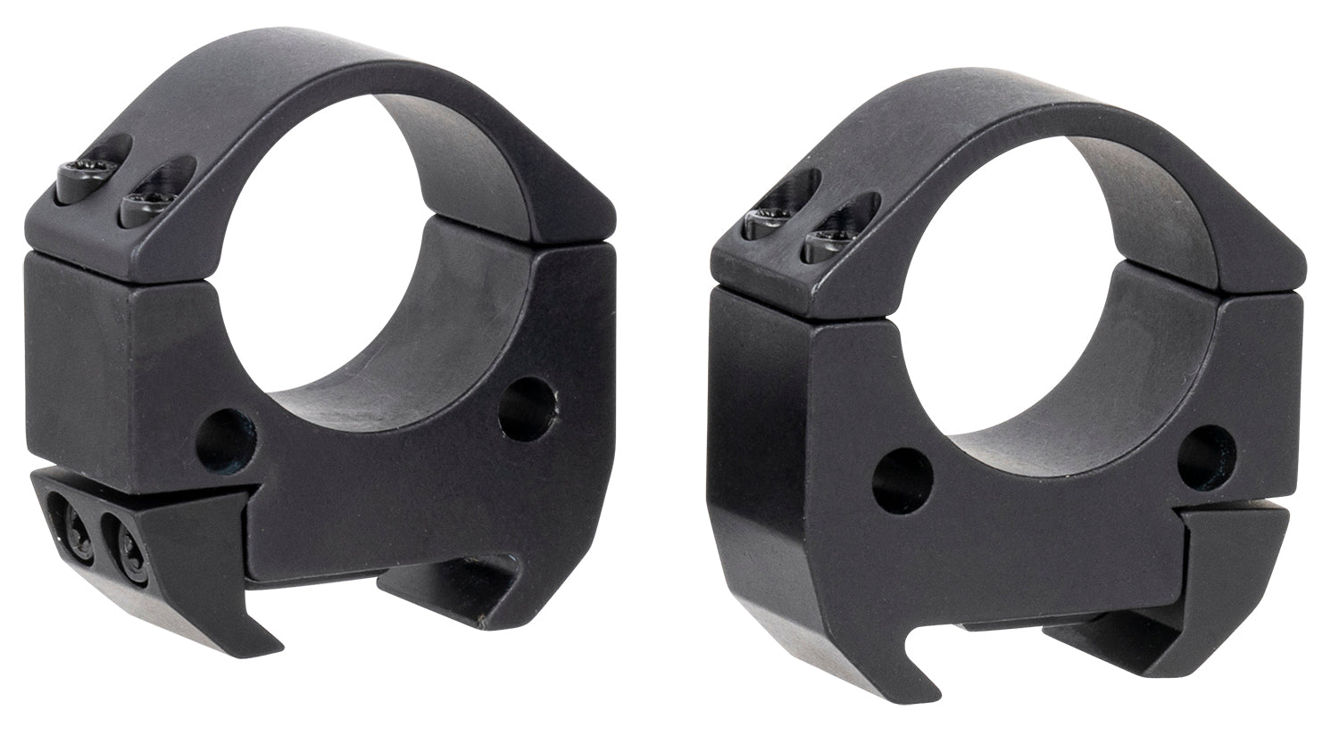 Talley TMS10M Modern Sporting Black Anodized Aluminum 1" Tube Medium Picatinny Rail 0 MOA