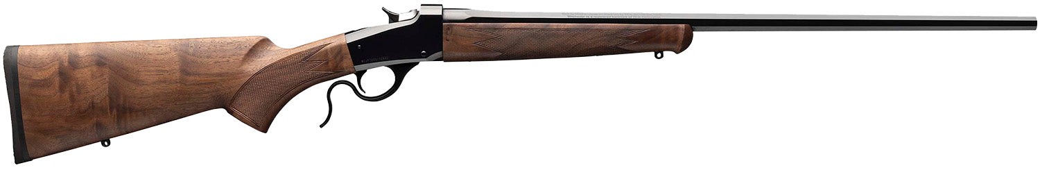 Winchester Repeating Arms 534293206 Model 1885 Low Wall Hunter 22 Hornet 1rd 24" Polished Blued Octagon Barrel, Drilled & Tapped Steel Receiver, Grade III/IV Walnut Fixed w/Pistol Grip Stock