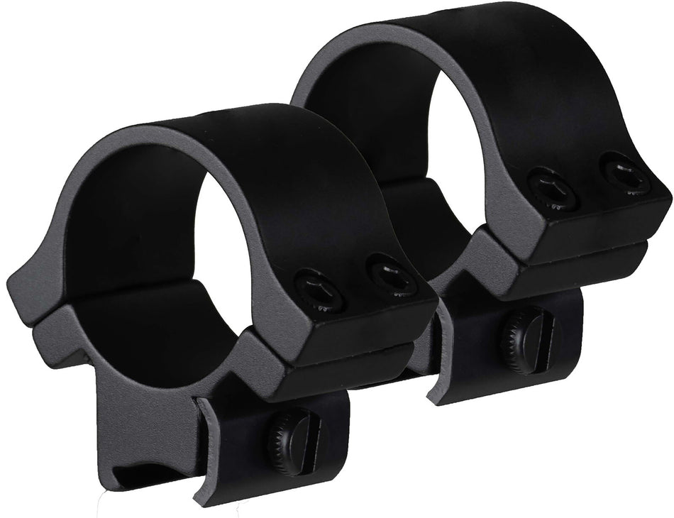 TruGlo TGTG8961B3 Lightweight Scope Rings Matte Black 1" Medium 4 Screws (2 Per Side)