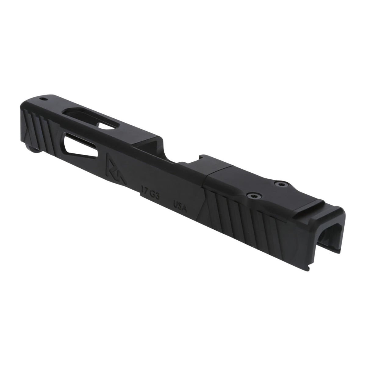Rival Arms RA-RA10P102A Precision Slide with Front & Rear Serrations QPQ Black 416R Stainless Steel for Sig P365XL