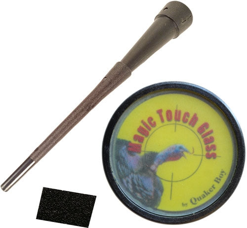 QUAKER BOY TURKEY CALL POT STYLE MAGIC TOUCH GLASS