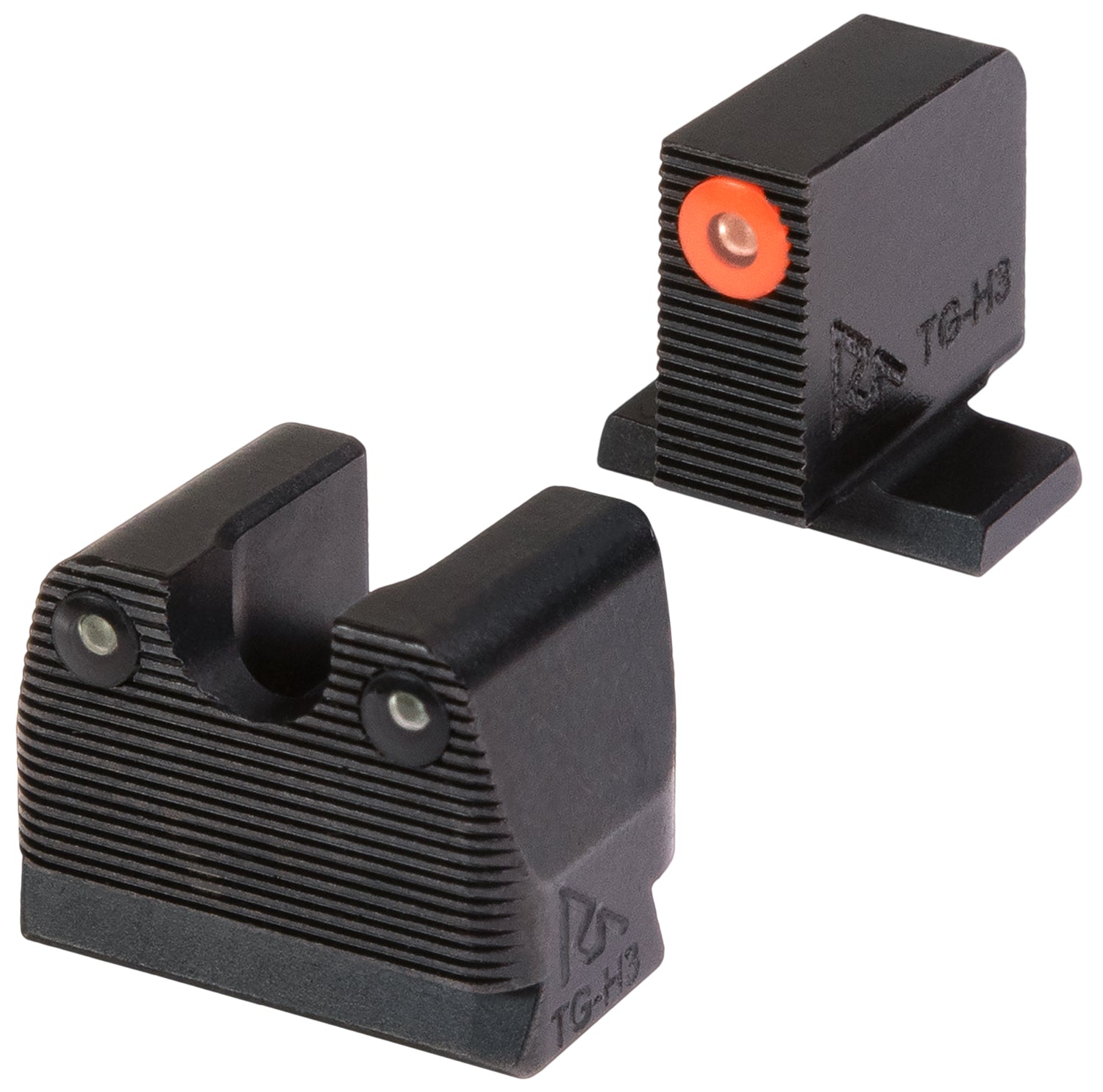 Rival Arms RARA1A231S SIG Sauer 3-Dot Night Sights Green Tritium Orange Outline Front Sight-Green Tritium Black Outline Rear Sight