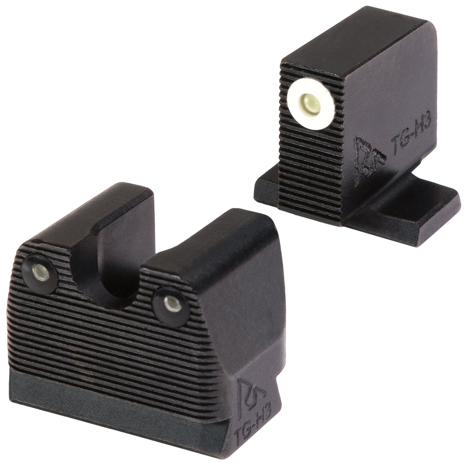 Rival Arms RARA3B231S SIG Sauer 3-Dot Night Sights Green Tritium White Outline Front Sight-Green Tritium Black Outline Rear Sight