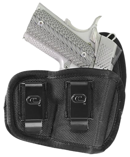 Crossfire Shooting Gear CRFCYCLSA1M1R The Cyclone IWB/OWB Size 01 Black Foam Laminate Belt Clip Fits Micro 1-1.50" Barrel Right Hand