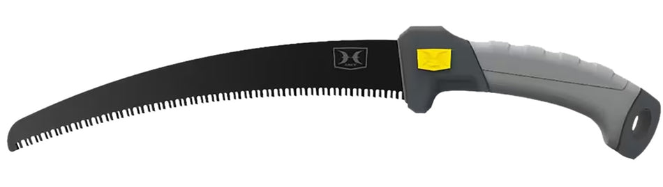 Hawk HWKPBSAW Pruning Fixed High Carbon Steel Aluminum 11", Black Titanium Nitride Finish, TPR Grip