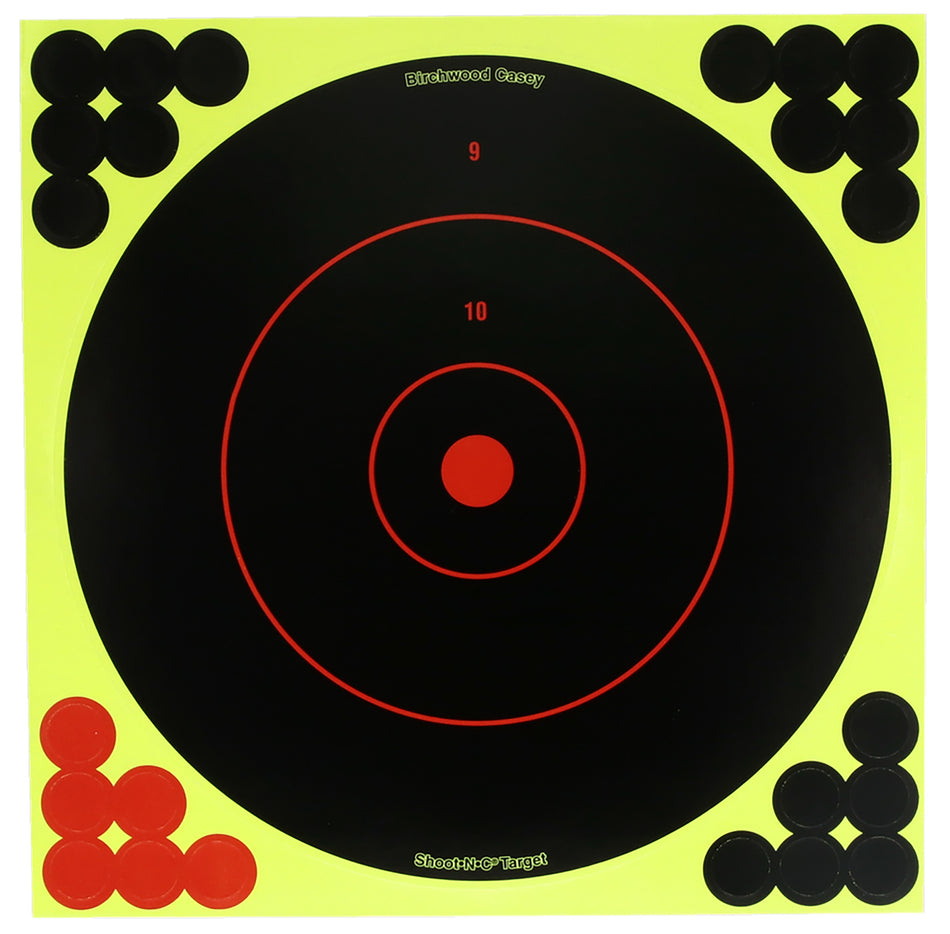 Birchwood Casey TDSNC812PK Target Dispenser Adhesive Paper 8" Bullseye Includes Pasters 12 PK